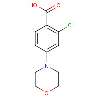 175153-55-6 2-Chloro-4-morpholinobenzenecarboxylic acid chemical structure
