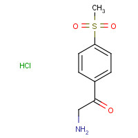 102871-96-5 2-Amino-1-[4-(methylsulfonyl)phenyl]-1-ethanone hydrochloride chemical structure