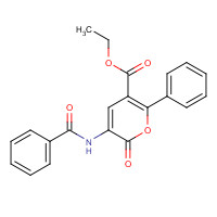 127143-18-4 Ethyl 3-(benzoylamino)-2-oxo-6-phenyl-2H-pyran-5-carboxylate chemical structure