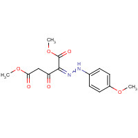 121582-52-3 Dimethyl 2-[2-(4-methoxyphenyl)hydrazono]-3-oxopentanedioate chemical structure