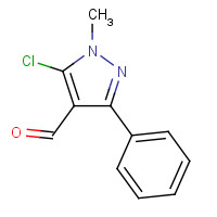 883-38-5 5-Chloro-1-methyl-3-phenyl-1H-pyrazole-4-carbaldehyde chemical structure
