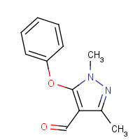 109925-10-2 1,3-Dimethyl-5-phenoxy-1H-pyrazole-4-carbaldehyde chemical structure