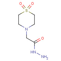 39093-81-7 2-(1,1-Dioxo-1lambda~6~,4-thiazinan-4-yl)-acetohydrazide chemical structure