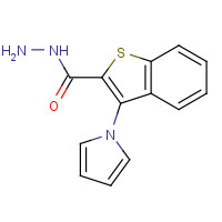107363-01-9 3-(1H-Pyrrol-1-yl)-1-benzothiophene-2-carbohydrazide chemical structure