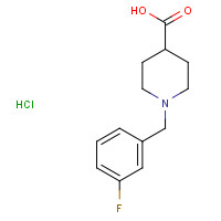 451485-55-5 1-(3-Fluorobenzyl)-4-piperidinecarboxylic acid hydrochloride chemical structure