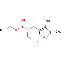 114936-20-8 Ethyl N-[(5-amino-1-methyl-1H-pyrazol-4-yl)-carbonyl]ethanehydrazonoate chemical structure