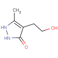 65287-96-9 4-(2-Hydroxyethyl)-5-methyl-1,2-dihydro-3H-pyrazol-3-one chemical structure
