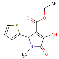 131436-78-7 Ethyl 4-hydroxy-5-oxo-1-(2-thienylmethyl)-2,5-dihydro-1H-pyrrole-3-carboxylate chemical structure