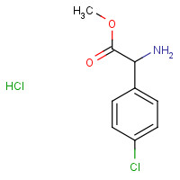 42718-19-4 Methyl 2-amino-2-(4-chlorophenyl)acetate hydrochloride chemical structure