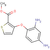 104636-77-3 Methyl 3-(2,4-diaminophenoxy)-2-thiophenecarboxylate chemical structure