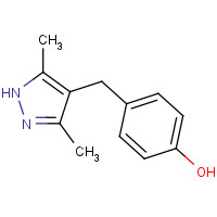 75998-99-1 4-[(3,5-Dimethyl-1H-pyrazol-4-yl)methyl]benzenol chemical structure