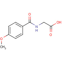 13214-64-7 2-[(4-Methoxybenzoyl)amino]acetic acid chemical structure