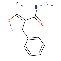 18336-75-9 5-Methyl-3-phenyl-4-isoxazolecarbohydrazide chemical structure