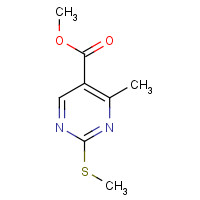 166392-24-1 Methyl 4-methyl-2-(methylsulfanyl)-5-pyrimidinecarboxylate chemical structure