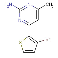 886360-55-0 4-(3-Bromo-2-thienyl)-6-methyl-2-pyrimidinamine chemical structure