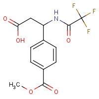 886360-56-1 3-[4-(Methoxycarbonyl)phenyl]-3-[(2,2,2-trifluoroacetyl)amino]propanoic acid chemical structure