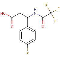 117291-16-4 3-(4-Fluorophenyl)-3-[(2,2,2-trifluoroacetyl)-amino]propanoic acid chemical structure