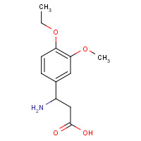 54503-18-3 3-Amino-3-(4-ethoxy-3-methoxyphenyl)propanoic acid chemical structure