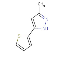 31618-80-1 3-Methyl-5-(2-thienyl)-1H-pyrazole chemical structure