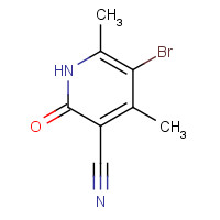 23819-87-6 5-Bromo-4,6-dimethyl-2-oxo-1,2-dihydro-3-pyridinecarbonitrile chemical structure
