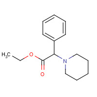 7550-06-3 Ethyl 2-phenyl-2-piperidinoacetate chemical structure