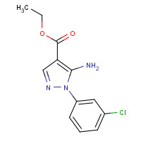 15001-08-8 Ethyl 5-amino-1-(3-chlorophenyl)-1H-pyrazole-4-carboxylate chemical structure