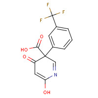 121582-64-7 4-Hydroxy-6-oxo-1-[3-(trifluoromethyl)phenyl]-1,6-dihydro-3-pyridazinecarboxylic acid chemical structure
