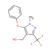 318469-22-6 [1-Methyl-5-phenoxy-3-(trifluoromethyl)-1H-pyrazol-4-yl]methanol chemical structure