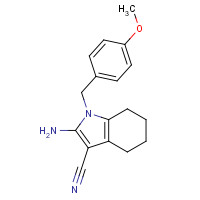 113772-12-6 2-Amino-1-(4-methoxybenzyl)-4,5,6,7-tetrahydro-1H-indole-3-carbonitrile chemical structure