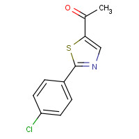 57560-99-3 1-[2-(4-Chlorophenyl)-1,3-thiazol-5-yl]-1-ethanone chemical structure