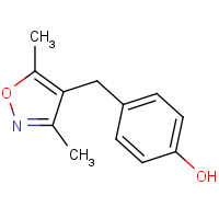 75999-06-3 4-[(3,5-Dimethyl-4-isoxazolyl)methyl]benzenol chemical structure