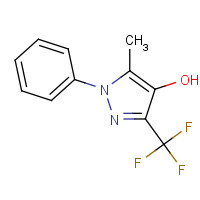 119868-25-6 5-Methyl-1-phenyl-3-(trifluoromethyl)-1H-pyrazol-4-ol chemical structure