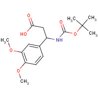 284492-37-1 3-[(tert-Butoxycarbonyl)amino]-3-(3,4-dimethoxyphenyl)propanoic acid chemical structure