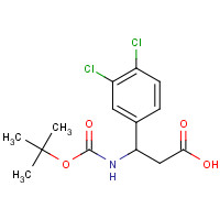 193633-52-2 3-[(tert-Butoxycarbonyl)amino]-3-(3,4-dichlorophenyl)propanoic acid chemical structure
