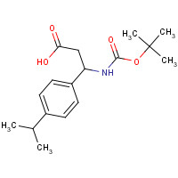 453557-73-8 3-[(tert-Butoxycarbonyl)amino]-3-(4-isopropylphenyl)propanoic acid chemical structure