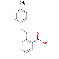 104351-51-1 2-[(4-Methylbenzyl)sulfanyl]benzenecarboxylic acid chemical structure