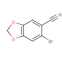 6120-26-9 6-Bromo-1,3-benzodioxole-5-carbonitrile chemical structure