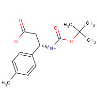 284493-60-3 3-[(tert-Butoxycarbonyl)amino]-3-(4-methylphenyl)propanoic acid chemical structure