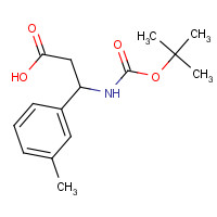 284493-57-8 3-[(tert-Butoxycarbonyl)amino]-3-(3-methylphenyl)propanoic acid chemical structure