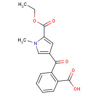 120562-90-5 2-{[5-(Ethoxycarbonyl)-1-methyl-1H-pyrrol-3-yl]-carbonyl}benzenecarboxylic acid chemical structure