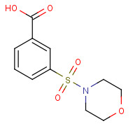299181-75-2 3-(Morpholinosulfonyl)benzenecarboxylic acid chemical structure