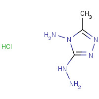 59545-76-5 3-Hydrazino-5-methyl-4H-1,2,4-triazol-4-ylamine hydrochloride chemical structure