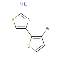 81216-90-2 4-(3-Bromo-2-thienyl)-1,3-thiazol-2-amine chemical structure