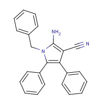 55817-67-9 2-Amino-1-benzyl-4,5-diphenyl-1H-pyrrole-3-carbonitrile chemical structure