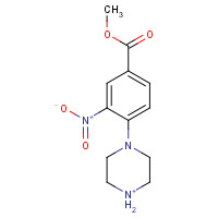 192441-86-4 Methyl 3-nitro-4-piperazinobenzenecarboxylate chemical structure