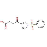 81454-02-6 4-Oxo-4-[1-(phenylsulfonyl)-1H-pyrrol-3-yl]-butanoic acid chemical structure