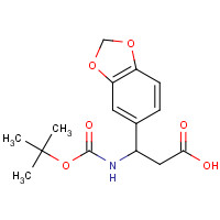 149520-06-9 3-(1,3-Benzodioxol-5-yl)-3-[(tert-butoxycarbonyl)-amino]propanoic acid chemical structure