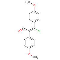 19881-70-0 3-Chloro-2,3-bis(4-methoxyphenyl)acrylaldehyde chemical structure
