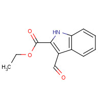 18450-27-6 Ethyl 3-formyl-1H-indole-2-carboxylate chemical structure