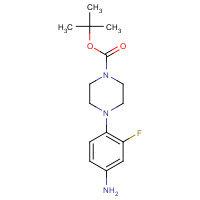 1000053-23-5 tert-Butyl 4-(4-amino-2-fluorophenyl)tetrahydro-1(2H)-pyrazinecarboxylate chemical structure